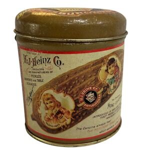 H.J. Heinz Co.‎ Pickle Tin Collectible Condiments Advertising Storage 1992